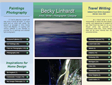 Tablet Screenshot of beckylinhardt.com